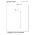 TIPIK Akumulatorowa lampa podłogowa Battery pack- LED 3 StepDim 1x3W 2700K biały 36722/03/31 Lucide - zdjęcie dodatkowe 4